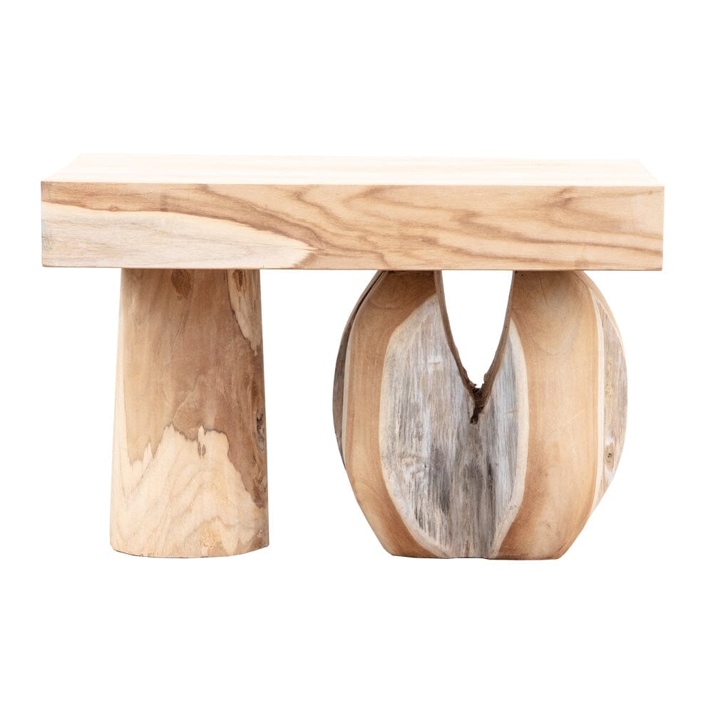 Abstract Teak Side Table II