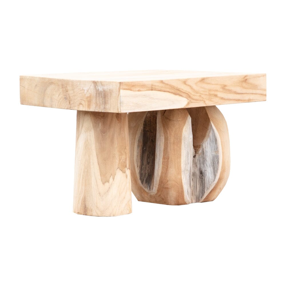 Abstract Teak Side Table II