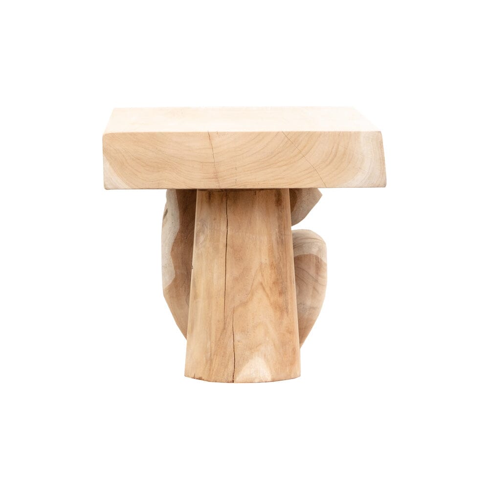 Abstract Teak Side Table III