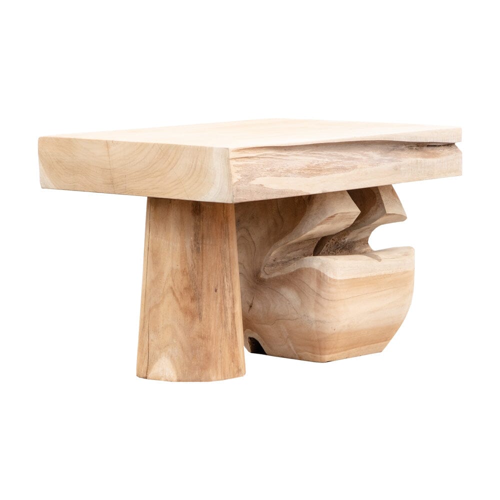 Abstract Teak Side Table III