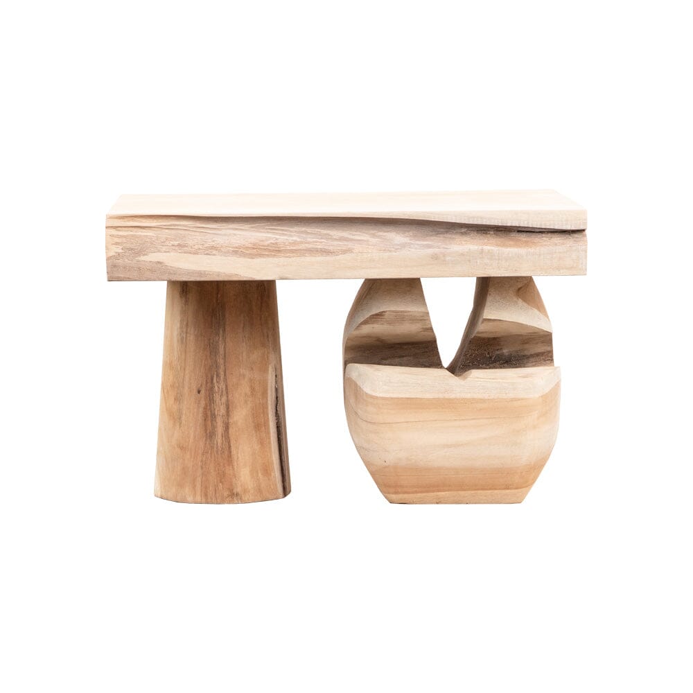 Abstract Teak Side Table III