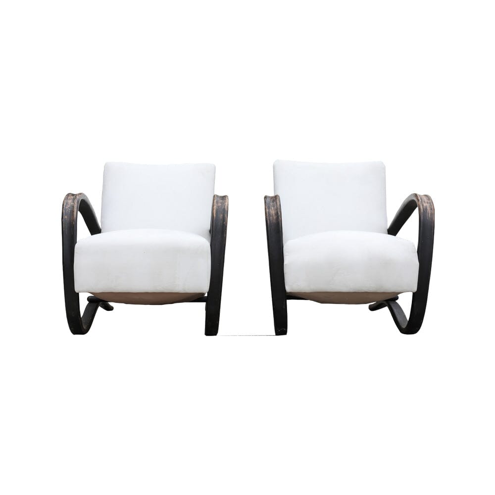 Mid-Century Arm Chairs by Jindrich Halabala