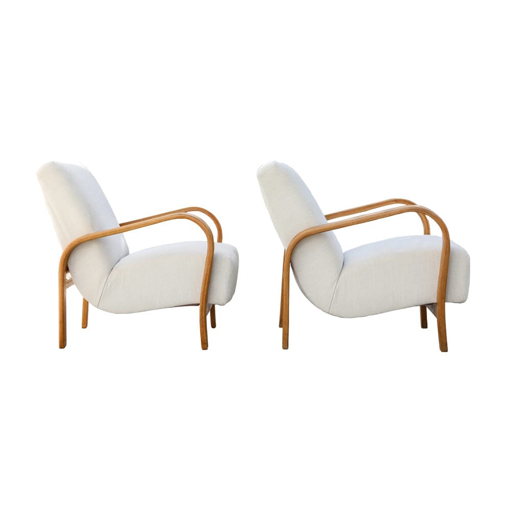 Mid-Century Arm Chairs by Jindrich Halabala